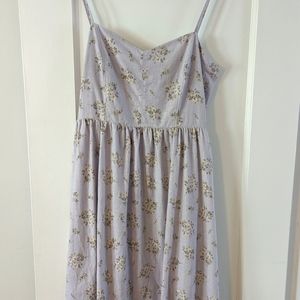 H&M Lavender Floral Midi Dress